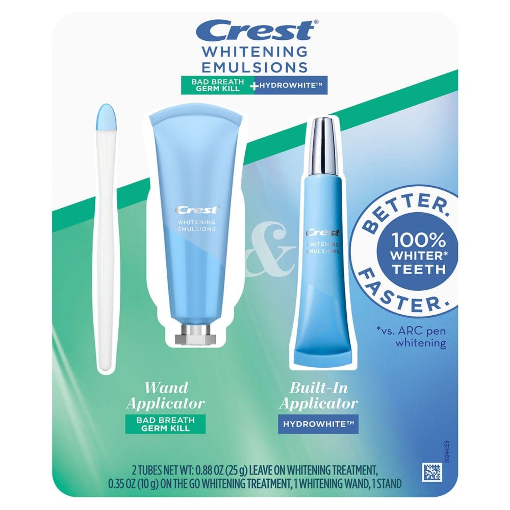 Crest Whitening Emulsions Bad Breath Germ Kill + Hydrowhite Whitening Treatment - Oral Care - Crest Whitening