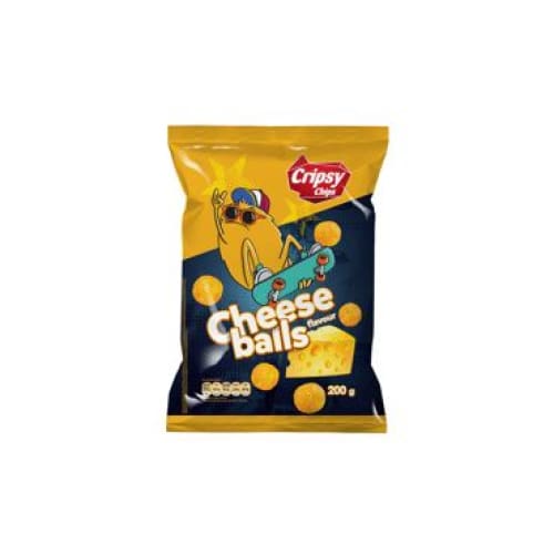 CRIPSY CHIPS Cheese Flavor Corn Balls 7.05 oz. (200 g.) - Cripsy Chips
