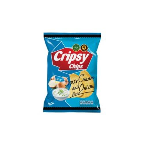 CRISPY CHIPS Sour Cream & Onion Potato Chips 5.29 oz. (150 g.) - Cripsy Chips