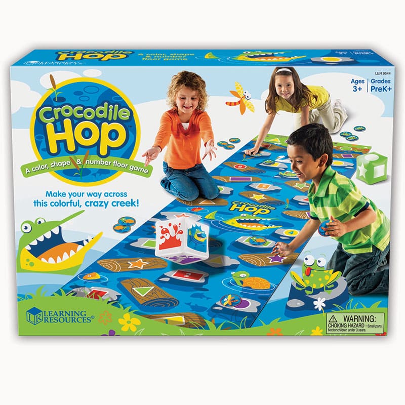 Crocodile Hop Floor Game (Pack of 2) - Classroom Activities - Learning Resources