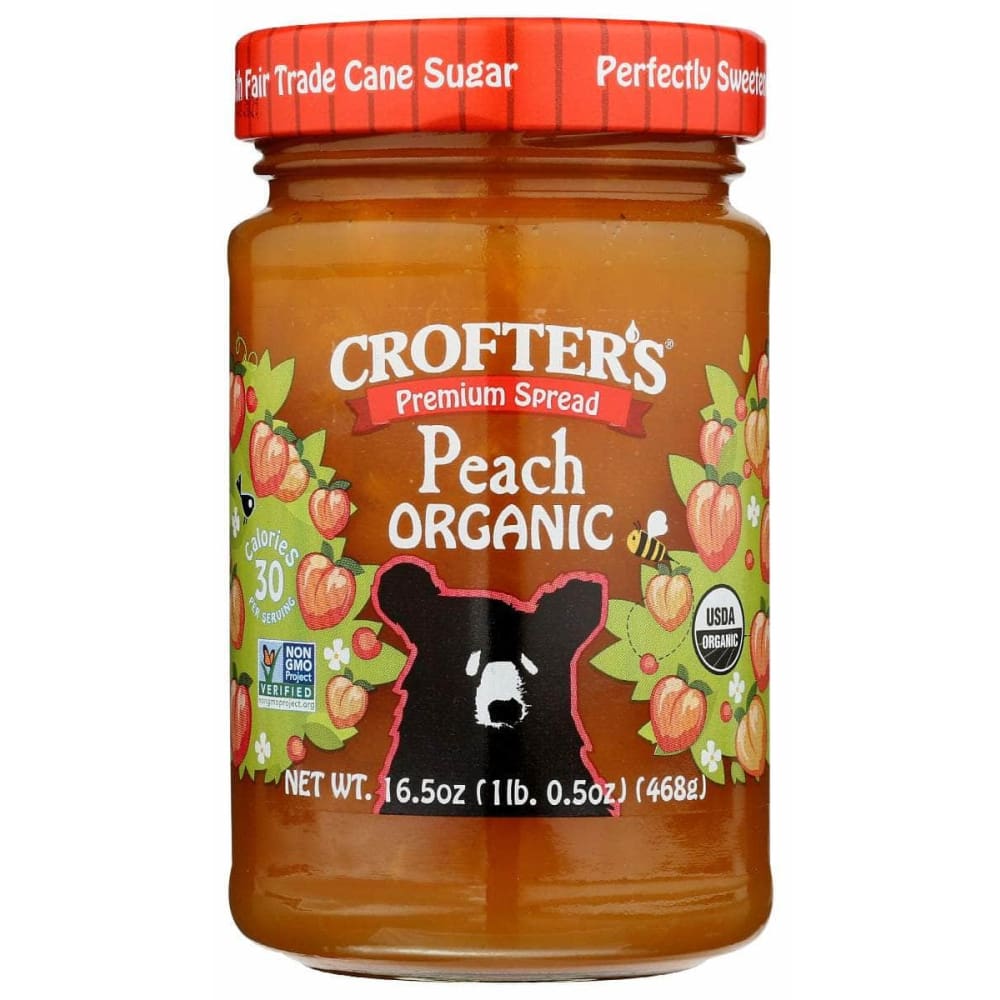 CROFTERS CROFTERS Premium Spread Organic Peach, 16.5 oz