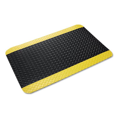 Crown Industrial Deck Plate Anti-fatigue Mat Vinyl 36 X 60 Black - Janitorial & Sanitation - Crown