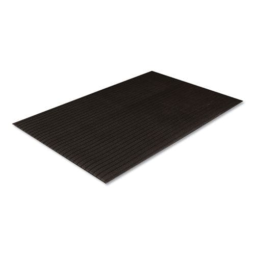 Crown Ribbed Vinyl Anti-fatigue Mat 36 X 60 Black - Janitorial & Sanitation - Crown