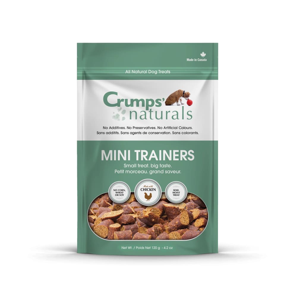 Crumps Natural Dog Mini Train Semi-Moist Chicken 4.2 oz (120g) - Pet Supplies - Crumps Natural
