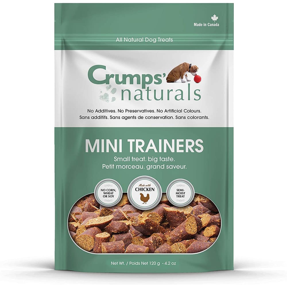 Crumps Natural Dog Mini Train Semi-Moist Chicken 8.8 oz (250g) - Pet Supplies - Crumps Natural