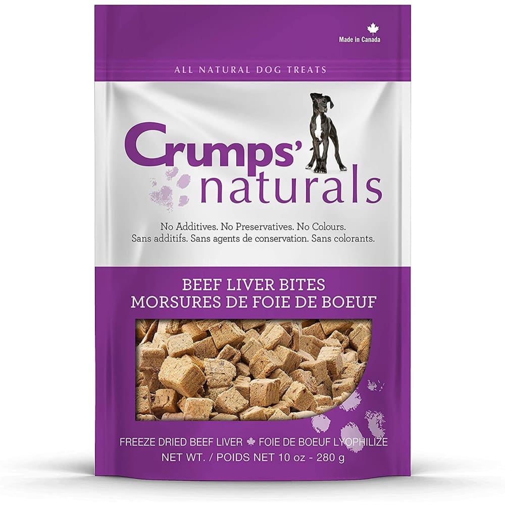 Crumps Naturals Beef Liver Bites 10o oz (280g) (100% Beef Liver) - Pet Supplies - Crumps Natural