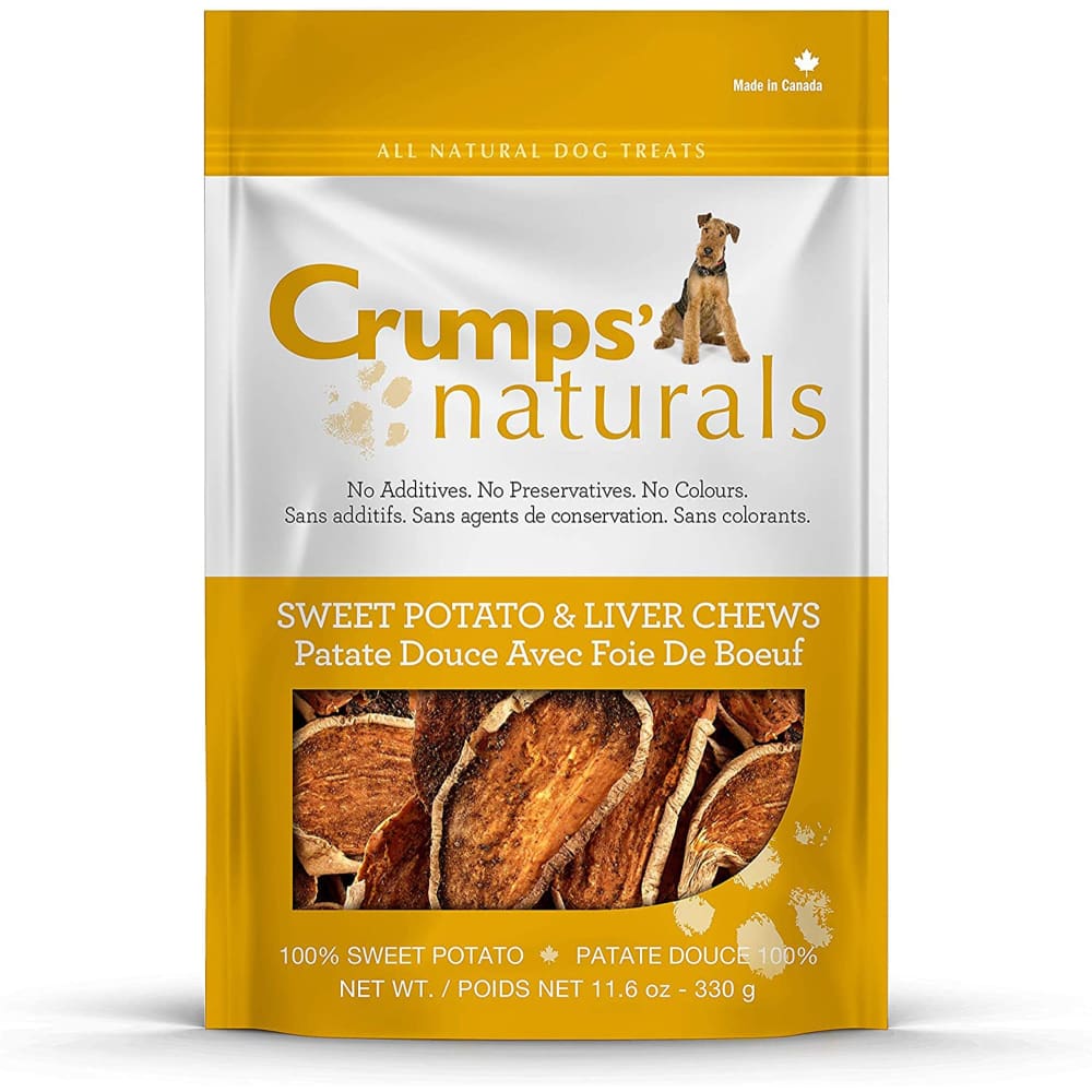 Crumps Naturals Dog Sweet Potato With Liver Chews 11.6 oz(330g) - Pet Supplies - Crumps Natural