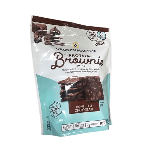 Crunchmaster Milk Chocolate Protein Brownie Thins, 8.5 Ounce - ShelHealth.Com
