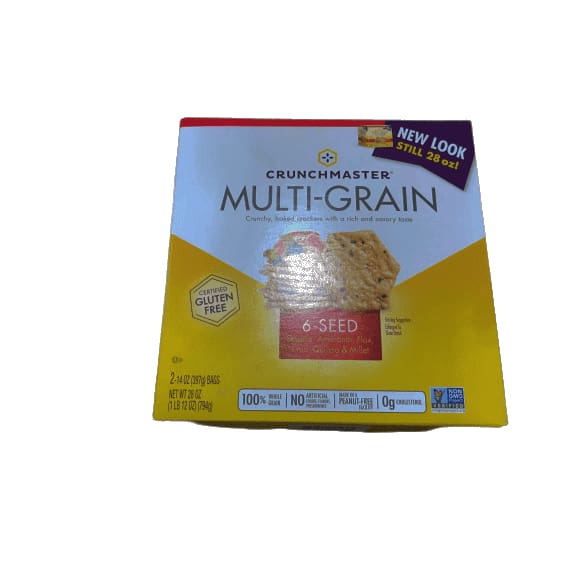 Crunchmaster Multi-Grain 6 Seed Crackers - 28 oz - ShelHealth.Com