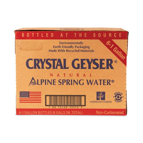 Crystal Geyser Alpine Spring Water 1 Gal Bottle 6/case 48 Cases/pallet - Food Service - Crystal Geyser®