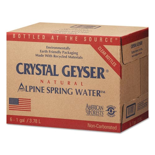 Crystal Geyser Alpine Spring Water 1 Gal Bottle 6/case - Food Service - Crystal Geyser®