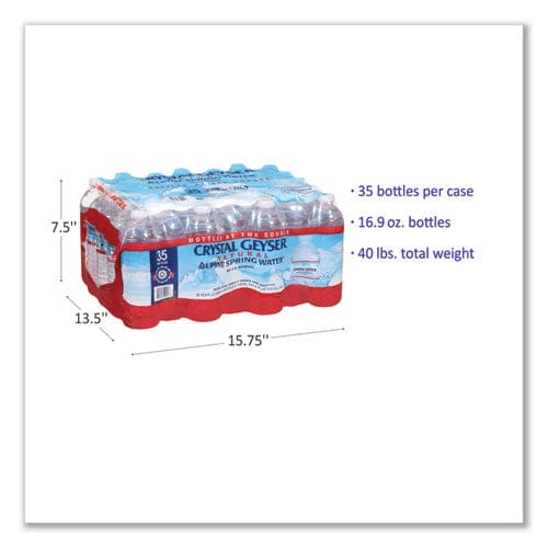 Crystal Geyser Natural Alpine Spring Water 16.9 Oz Bottle 35/carton - Food Service - Crystal Geyser®