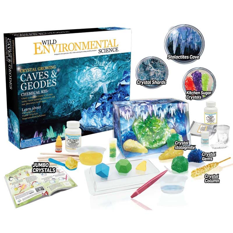 Crystl Grow Caves & Geodes Chem Kit Wild Science - Experiments - Learning Advantage