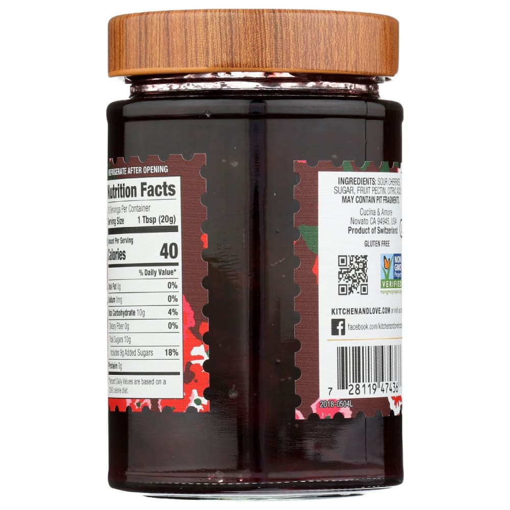 CUCINA & AMORE: Sour Cherry Premium Preserves 12.3 oz - Grocery > Pantry - CUCINA & AMORE