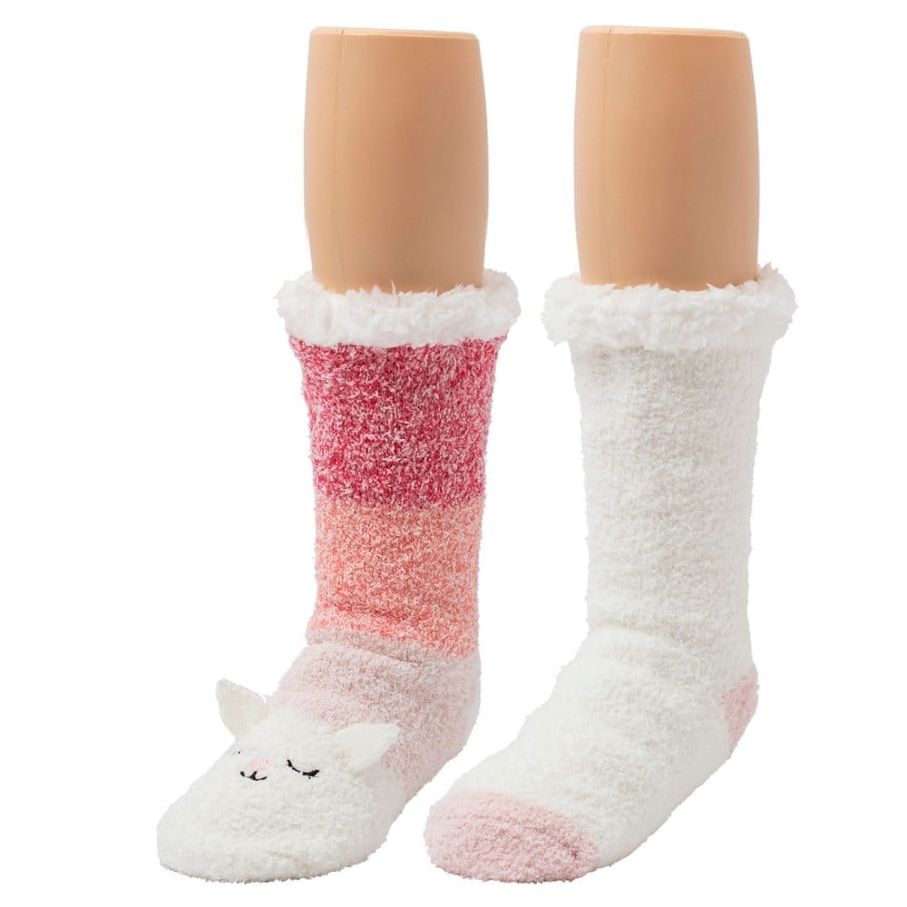 Cuddl Duds Kid’s Sherpa Lined Critter Socks 2 Pack - Baby & Kids Clothing - Cuddl