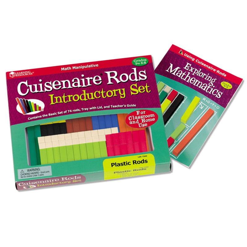 Cuisenaire Rods Intro Set 74/Pk Plastic (Pack of 2) - Numeration - Learning Resources