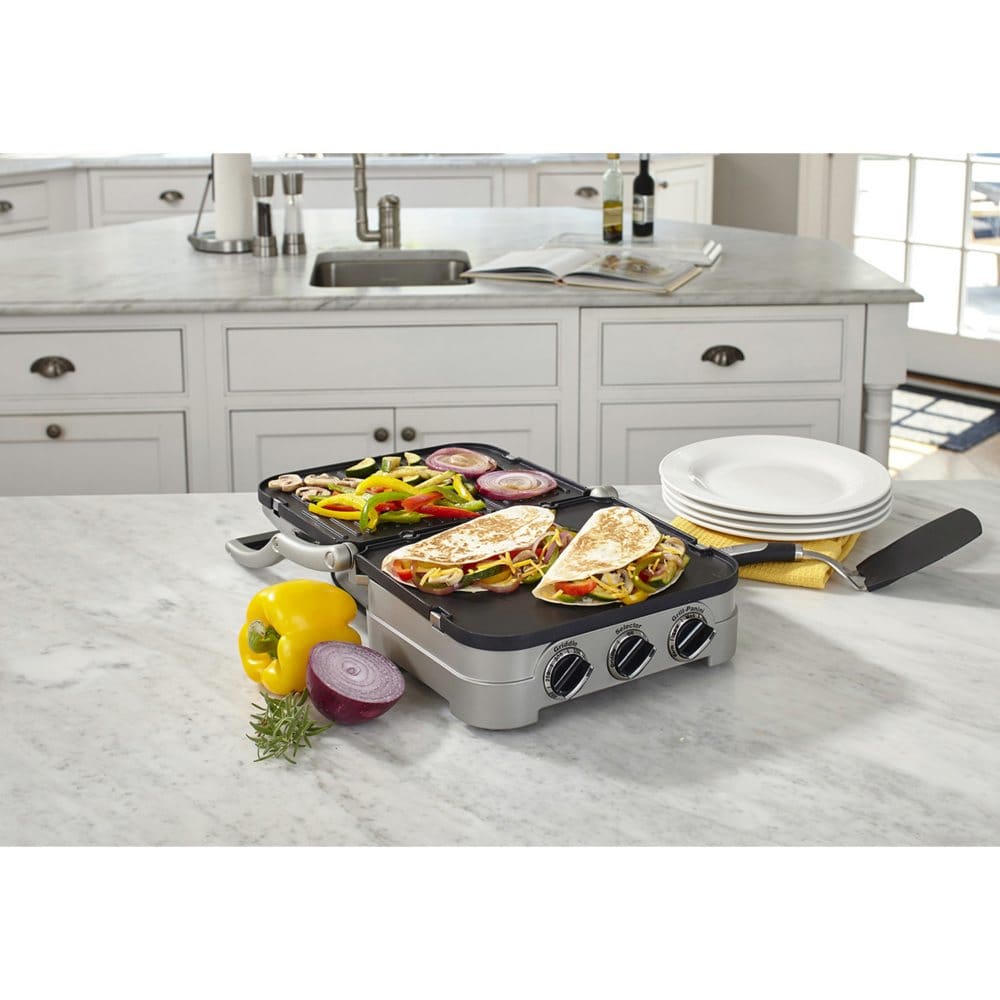 Cuisinart Electric Griddler 5-in-1 Functionality Stainless Steel - Griddles & Waffle Makers - Cuisinart
