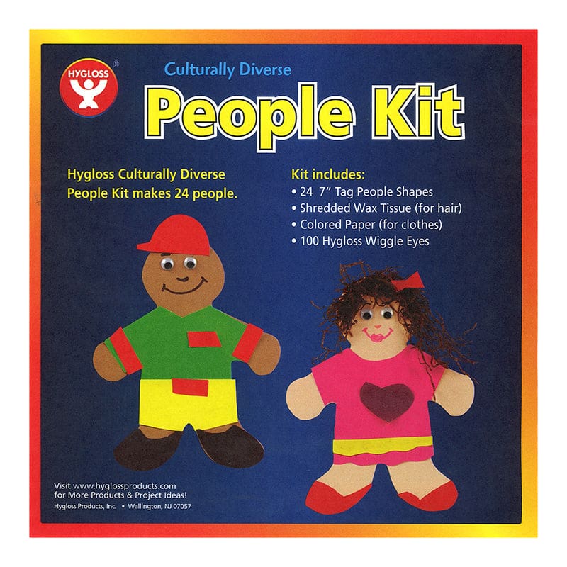 Culturally Diverse 24 People Kit (Pack of 2) - Art & Craft Kits - Hygloss Products Inc.