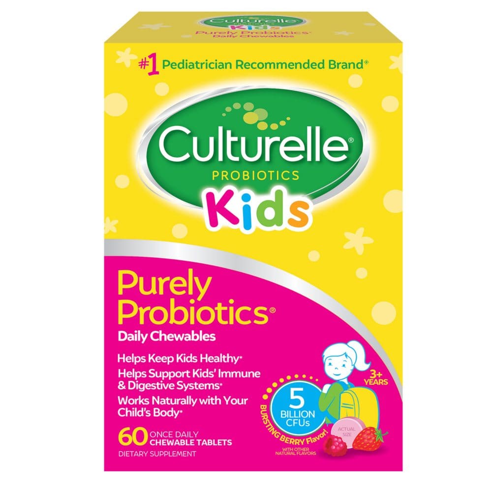 Culturelle Kids Purely Probiotic Daily Chewables (60 ct.) - Probiotics & Fiber - Culturelle Kids