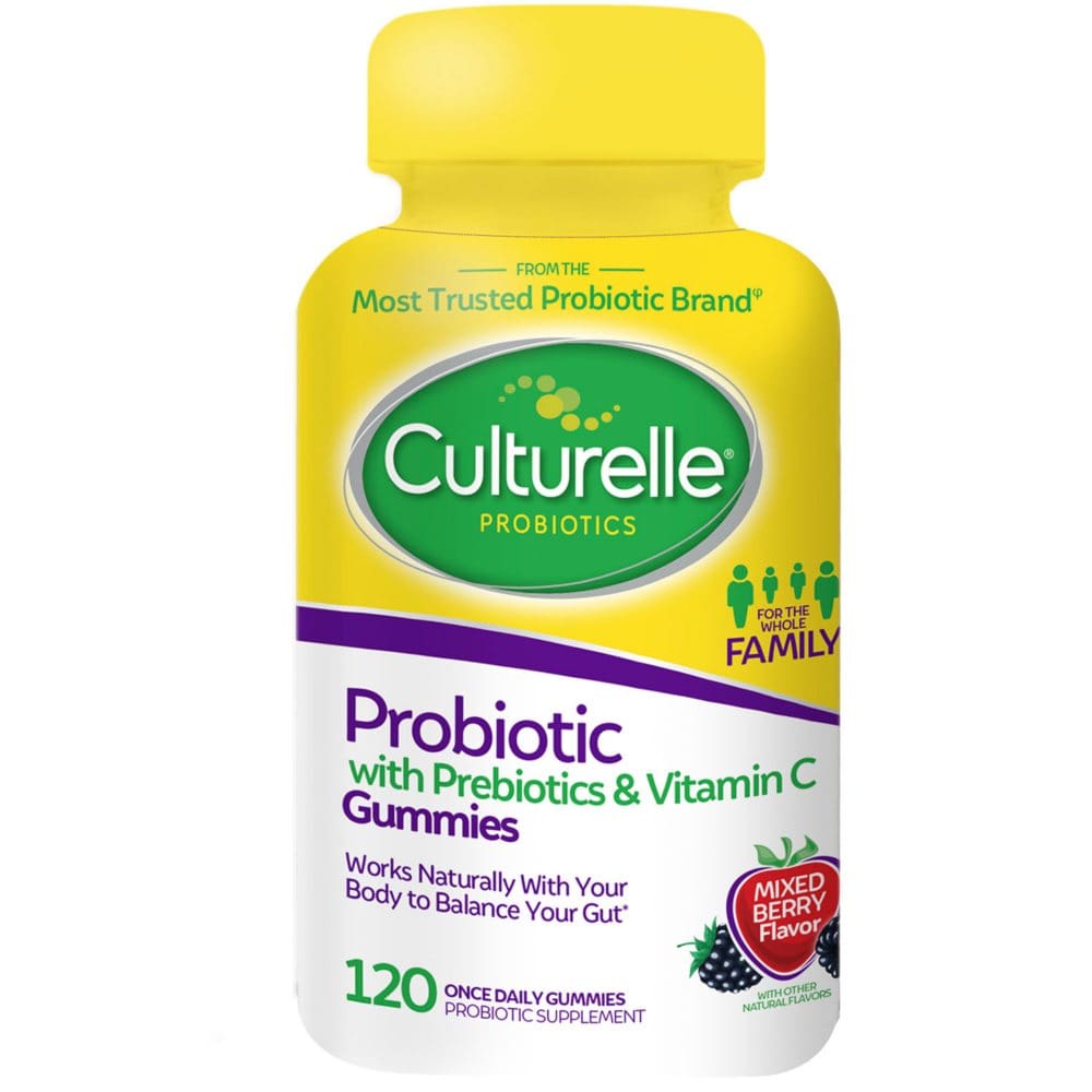 Culturelle Probiotic with Prebiotics & Vitamin C Gummies (120 ct.) - Probiotics & Fiber - Culturelle Probiotic