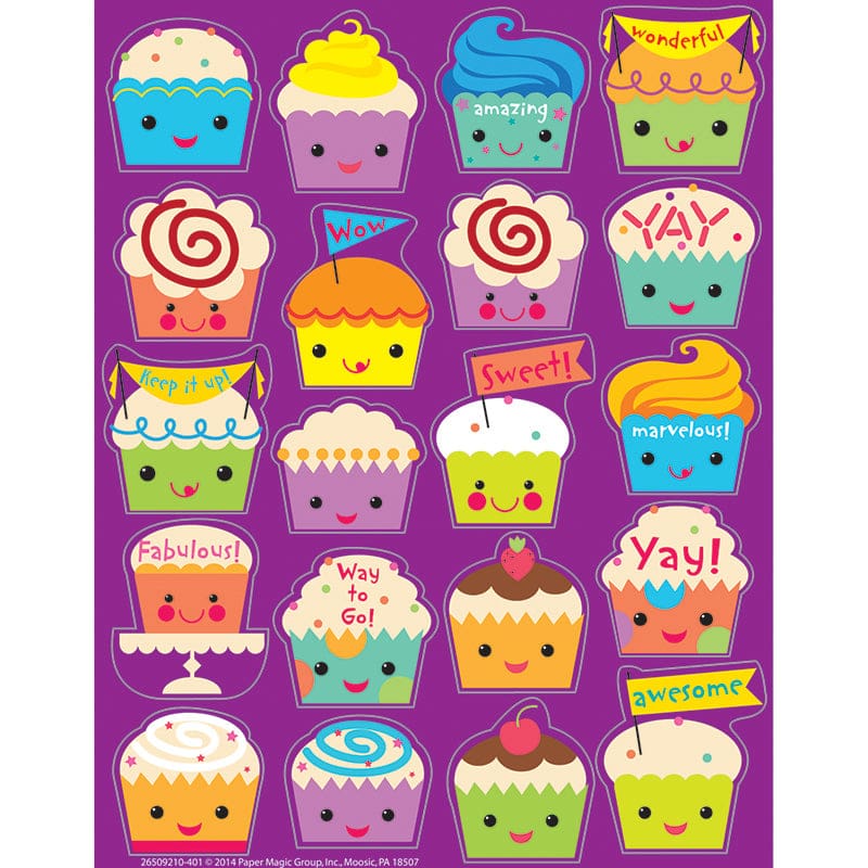 Cupcake Scented Stickers (Pack of 12) - Stickers - Eureka