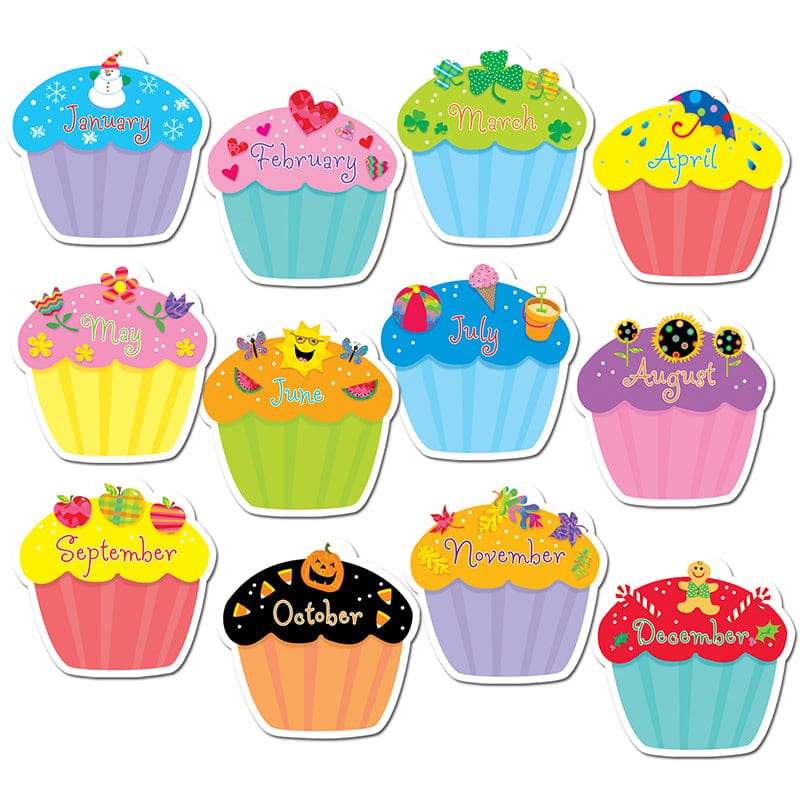 Cupcakes Jumbo Cut Outs (Pack of 6) - Accents - Creative Teaching Press