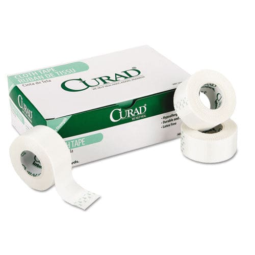 Curad First Aid Cloth Silk Tape Heavy-duty Acrylic/silk 2 X 10 Yds White 6/pack - Janitorial & Sanitation - Curad®