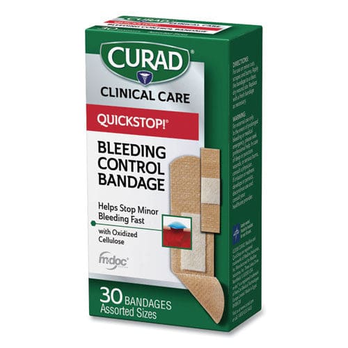 Curad Quickstop Flex Fabric Bandages Assorted 30/box - Janitorial & Sanitation - Curad®
