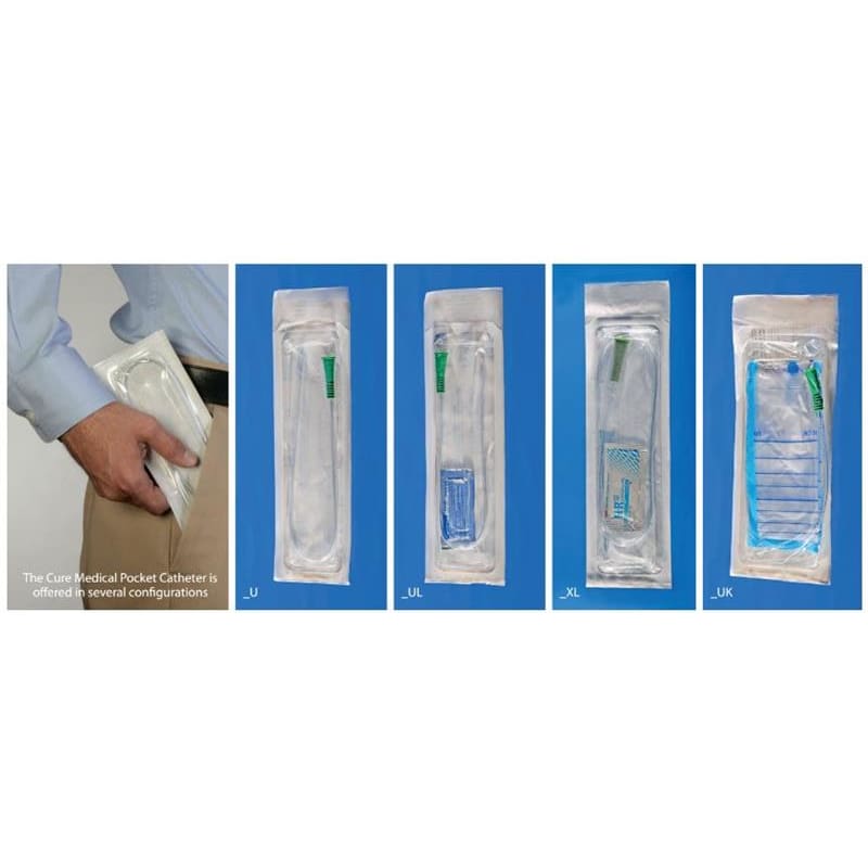 Cure Medical Cath Intermittent 14Fr U-Shape Package Box of 30 - Item Detail - Cure Medical