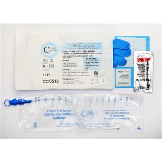 Cure Medical Cath Kit Closed Intermittent 12Fr C100 - Item Detail - Cure Medical