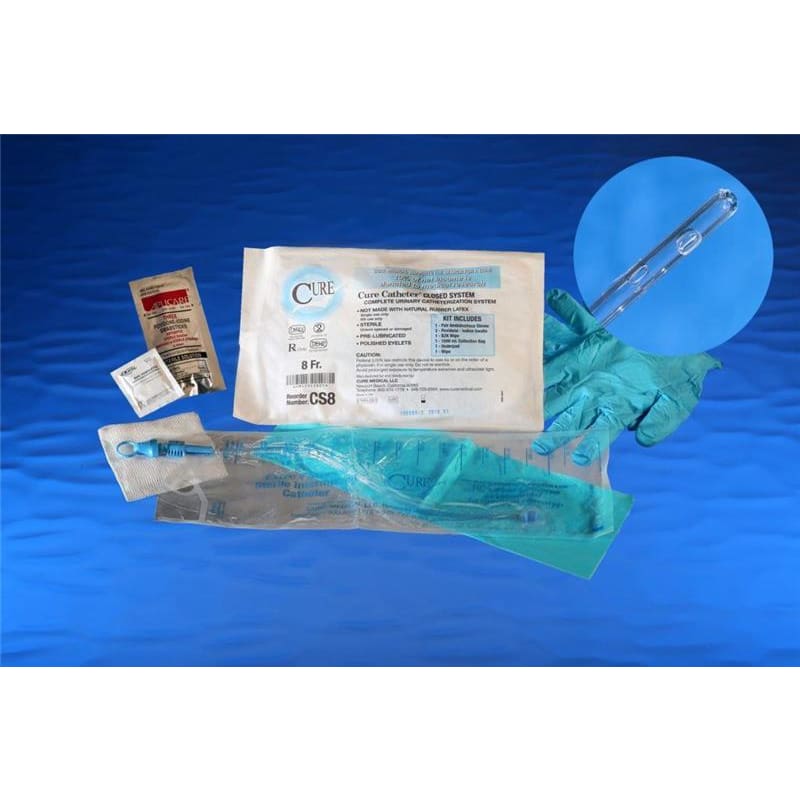 Cure Medical Cath Kit Closed Intermittent 8Fr C100 - Item Detail - Cure Medical