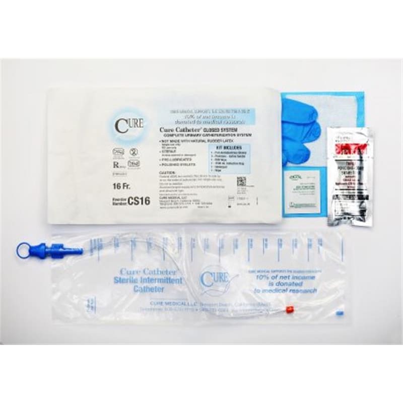 Cure Medical Cure Catheter Closed System Kit 16F (Pack of 4) - Item Detail - Cure Medical