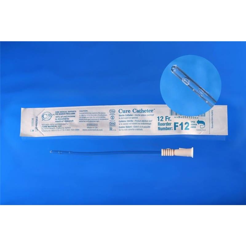 Cure Medical Intermittent Cath 12Fr Female 6In Box of 30 - Item Detail - Cure Medical
