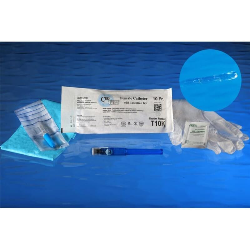 Cure Medical Urethral Insertion Kit 10Fr 6In Female (Pack of 6) - Item Detail - Cure Medical