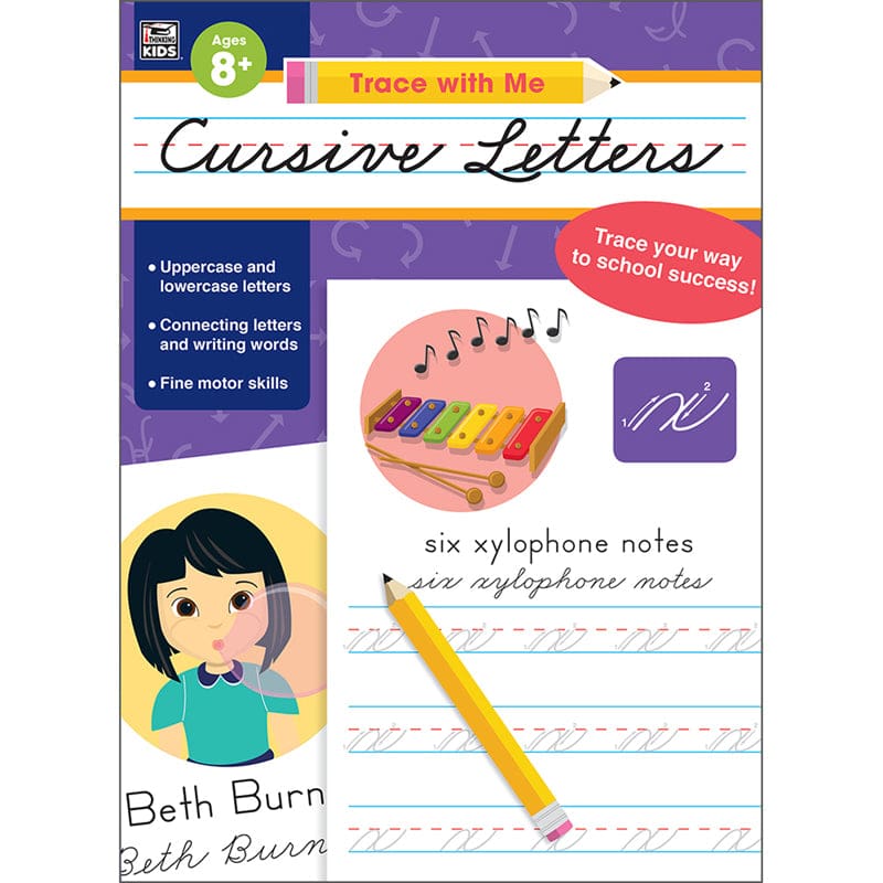 Cursive Letters Activity Book Grade 2-5 (Pack of 10) - Handwriting Skills - Carson Dellosa Education