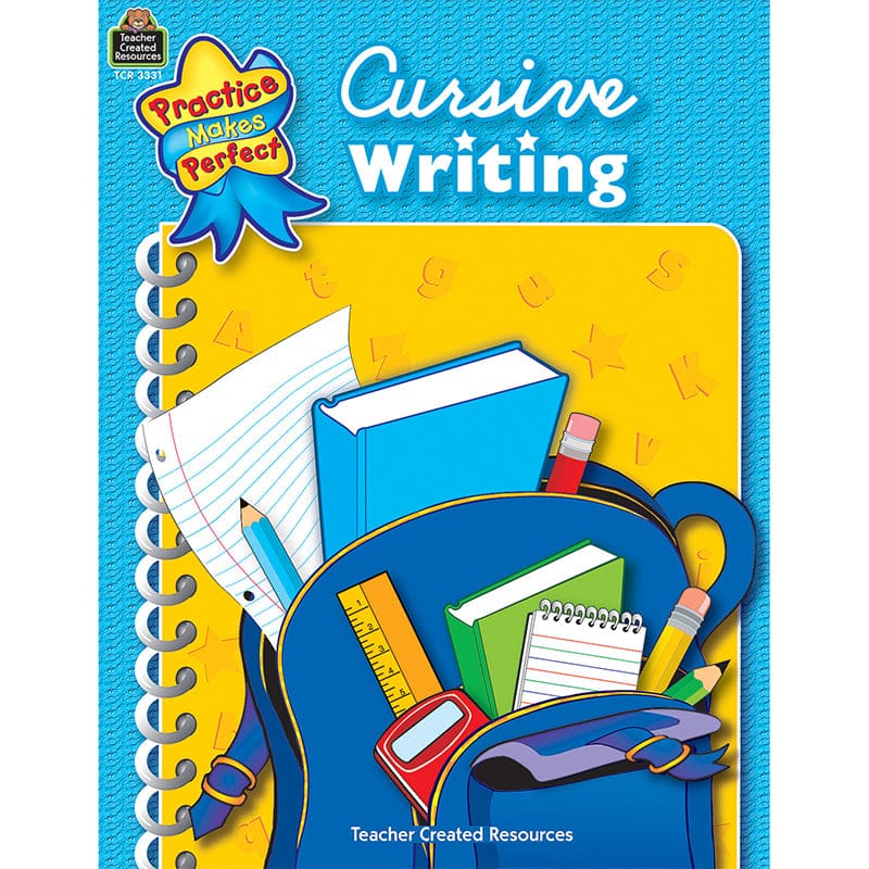 Cursive Writing Practice Makes Perfect (Pack of 10) - Handwriting Skills - Teacher Created Resources