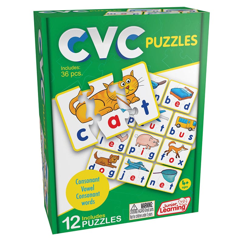 Cvc Puzzles (Pack of 6) - Language Arts - Junior Learning