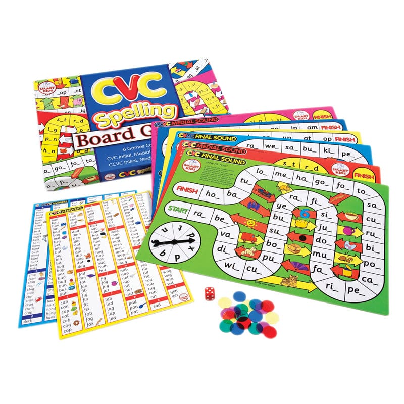 Cvc Spelling Board Games - Language Arts - Didax