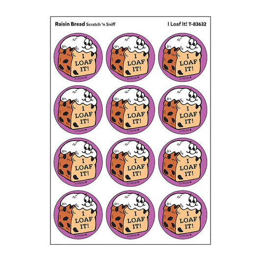 Stinky Stickers Raisin Bread Scent (Pack of 12)