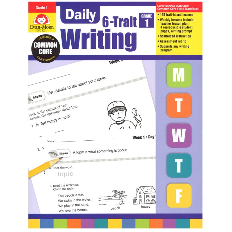 Daily 6 Trait Writing Gr 1 - Writing Skills - Evan-moor