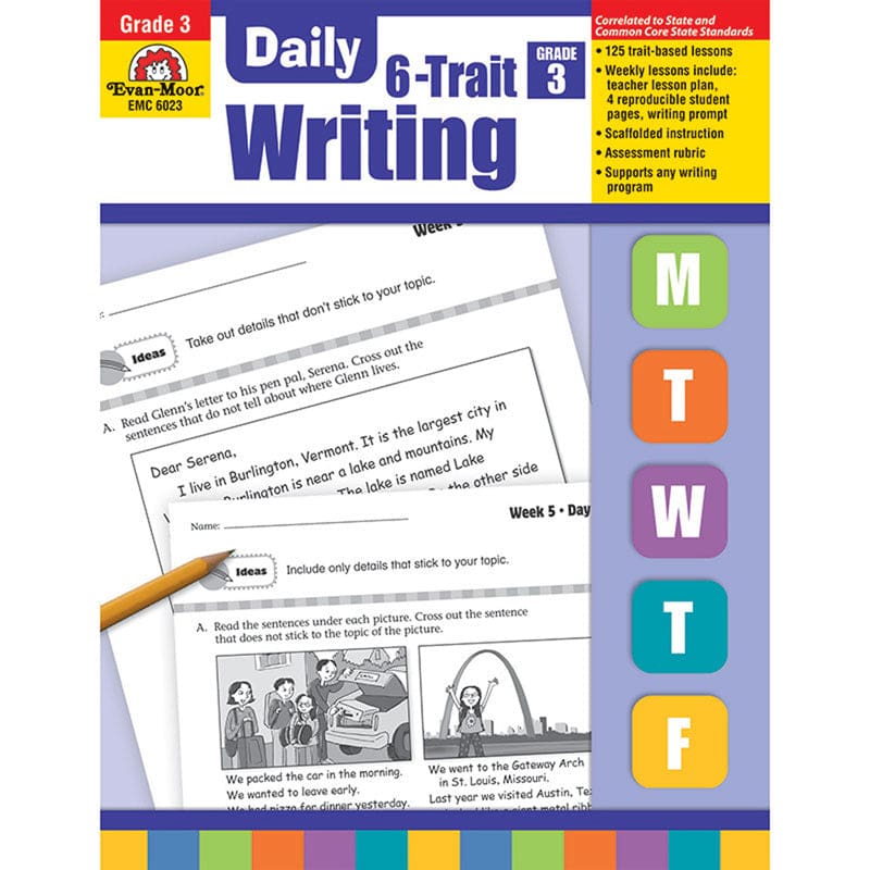 Daily 6 Trait Writing Gr 3 - Writing Skills - Evan-moor