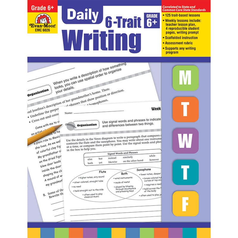 Daily 6 Trait Writing Gr 6 - Writing Skills - Evan-moor