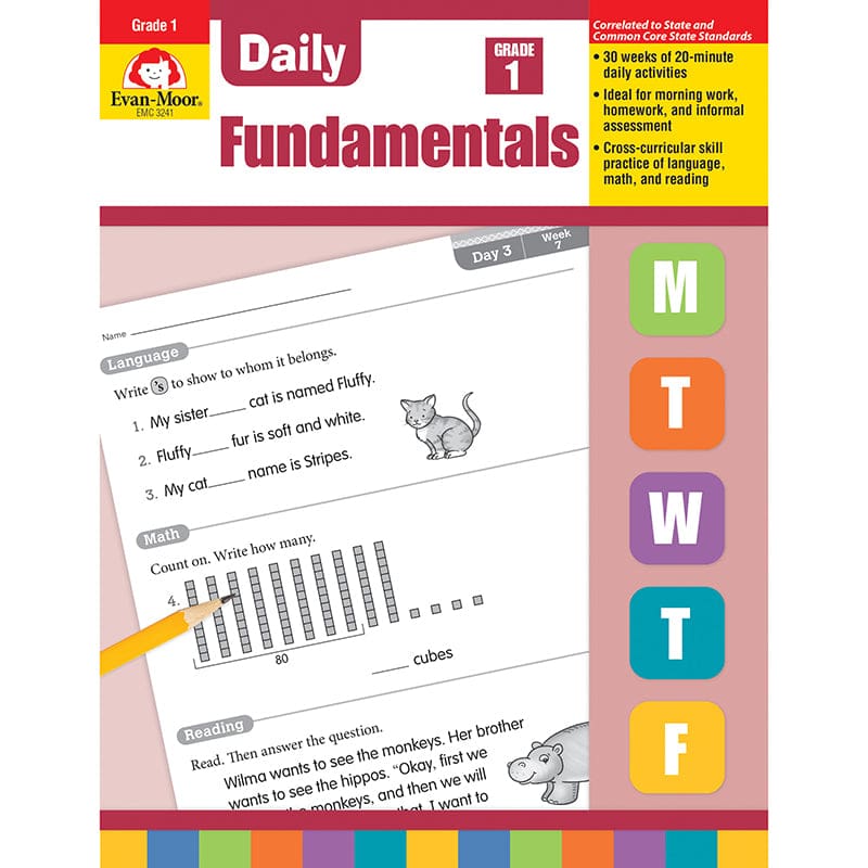 Daily Fundamentals Gr 1 (Pack of 2) - Cross-Curriculum Resources - Evan-moor