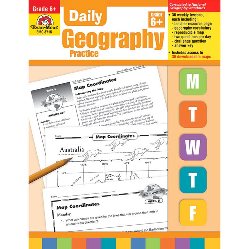 Daily Geography Practice Gr 6 - Geography - Evan-moor