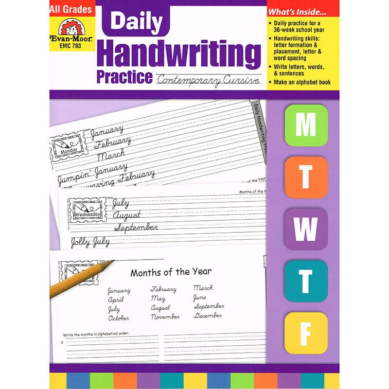Daily Handwriting Contemp. Cursive (Pack of 2) - Handwriting Skills - Evan-moor