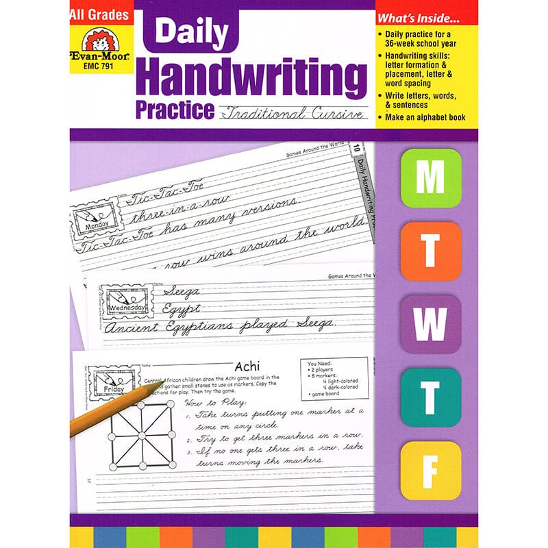 Daily Handwriting Trad. Cursive (Pack of 2) - Handwriting Skills - Evan-moor