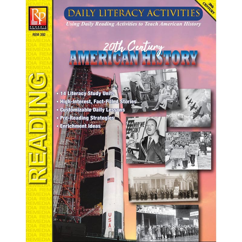Daily Lit 20Th Century Amer History (Pack of 2) - History - Remedia Publications