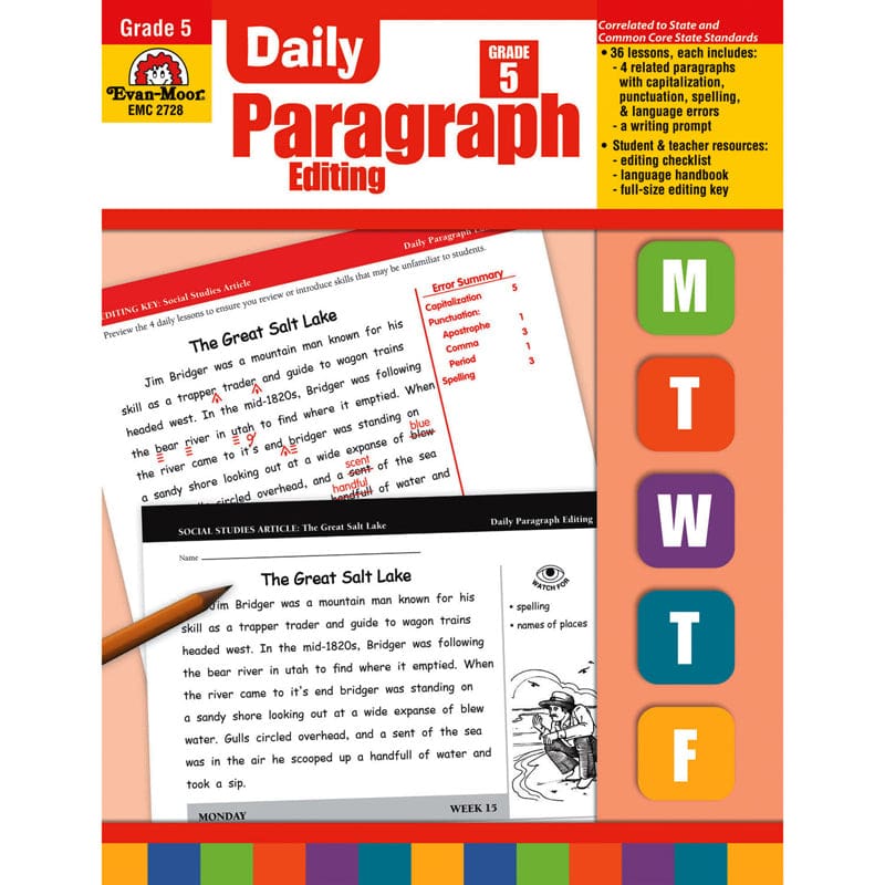 Daily Paragraph Editing Gr 5 - Editing Skills - Evan-moor