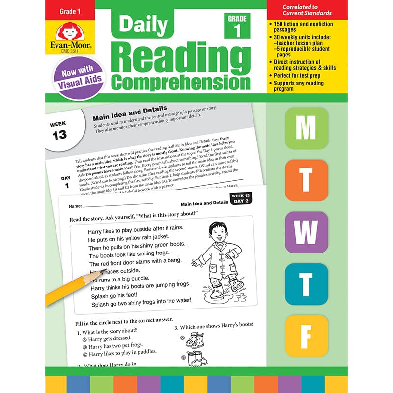 Daily Reading Comprehension Gr 1 - Comprehension - Evan-moor