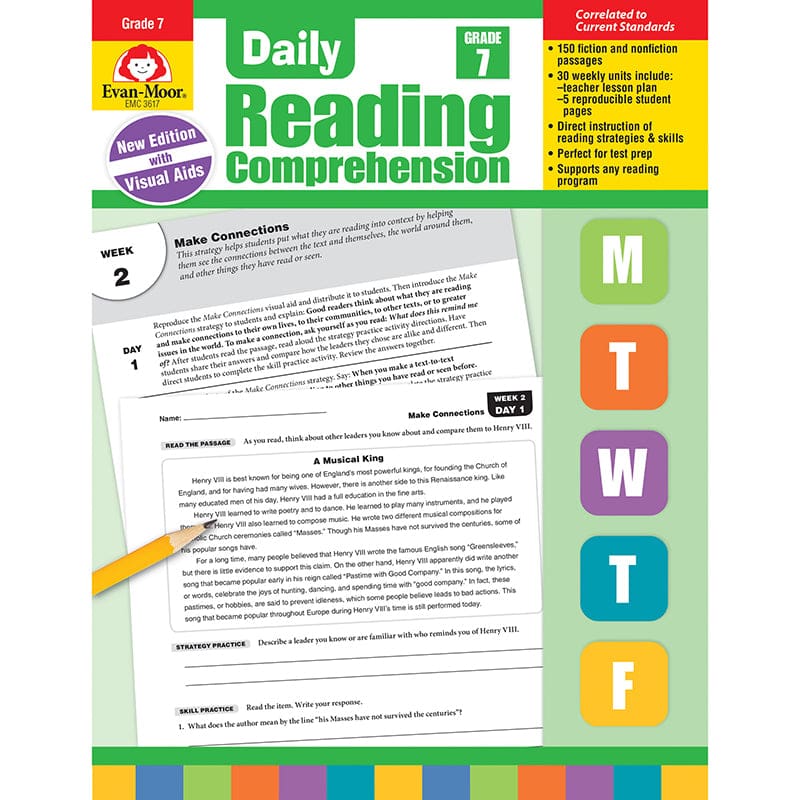 Daily Reading Comprehension Gr 7 - Comprehension - Evan-moor